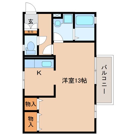 静岡駅 バス14分  競馬場前下車：停歩4分 2階の物件間取画像